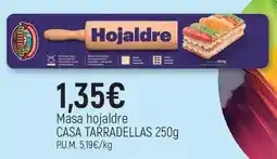 CoMarket Casa tarradellas - masa hojaldre oferta