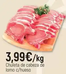 CoMarket Chuleta de cabeza de lomo c/hueso oferta