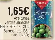 CoMarket Sarasa - aceitunas verdes aliñadas hechizos del sur oferta