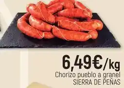 CoMarket Sierra de peñas - chorizo pueblo a granel oferta