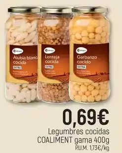 CoMarket Coaliment - legumbres cocidas gama oferta