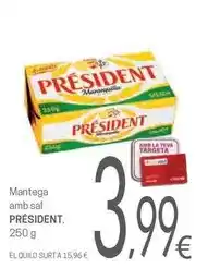 Valvi Supermercats Président - mantega amb sal oferta