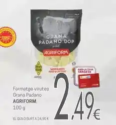 Valvi Supermercats Agriform - formatge viruetes grana padano oferta