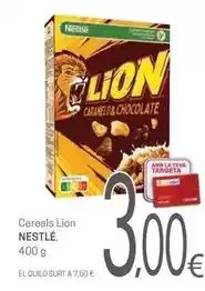 Valvi Supermercats Nestlé - cereals lion oferta