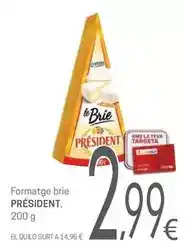 Valvi Supermercats Président - formatge brie oferta