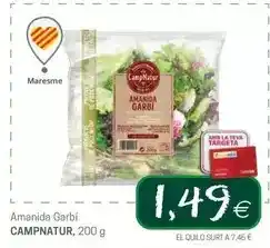 Valvi Supermercats Campnatur - amanida garbi oferta