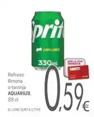 Valvi Supermercats Aquarius - refresc limona o taronja oferta