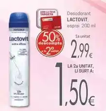Valvi Supermercats Lactovit - desodorant esprai oferta