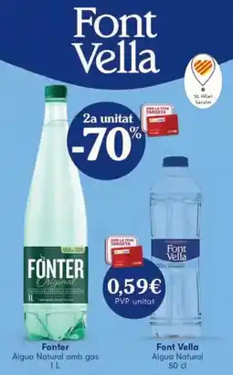 Valvi Supermercats Font vella - aigua natural amb gas oferta