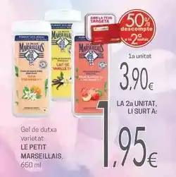 Valvi Supermercats Le petit marseillais - gel de dutxa oferta