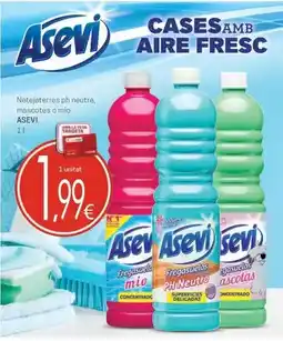 Valvi Supermercats Asevi - netejaterres ph neutre, mascotes o mio oferta