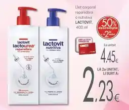 Valvi Supermercats Lactovit - llet corporal reparadora o nutritiva oferta