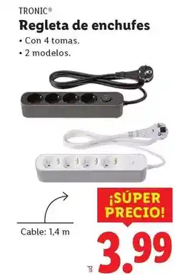 Ocine Tronic - regleta de enchufes oferta