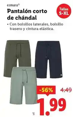 Ocine Esmara - pantalón corto de chándal oferta