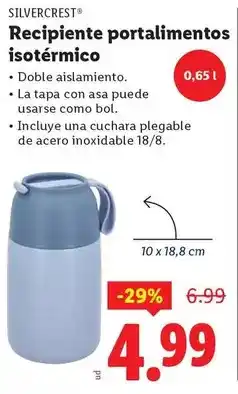 Ocine Silvercrest - recipiente portalimentos isotermico oferta