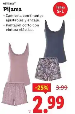 Ocine Esmara - pijama oferta