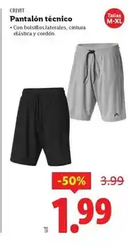 Ocine Crivit - pantalón técnico oferta