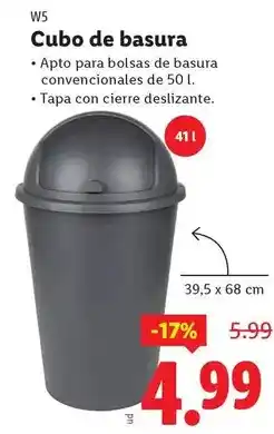 Ocine W5 - cubo de basura oferta