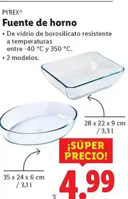 Ocine Pyrex - fuente de horno oferta