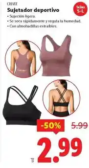 Ocine Crivit - sujetador deportivo oferta