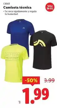 Ocine Crivit - camiseta tecnica oferta
