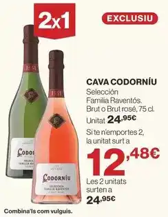 El Corte Inglés Codorniu - cava oferta
