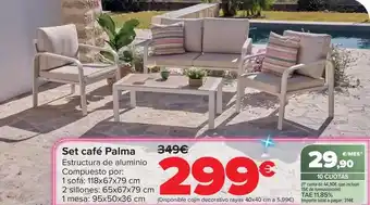 Set cafe palma