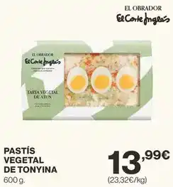 El Corte Inglés El corte inglés - pastis vegetal de tonyina oferta