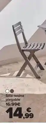 Carrefour Silla resina plegable oferta