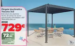 Carrefour Pergola bioclimatica toscana 3x3 oferta