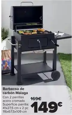 Carrefour Barbacoa de carbon malaga oferta