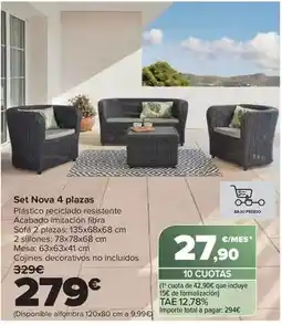 Carrefour Set nova 4 plazas oferta