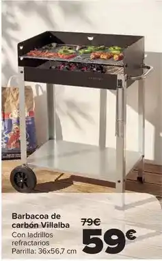Carrefour Barbacoa de carbon villalba oferta
