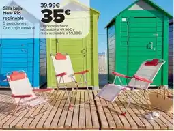 Carrefour Silla baja new rio reclinable oferta