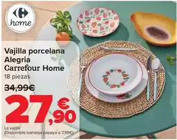 Carrefour Carrefour home - vajilla porcelana alegria oferta