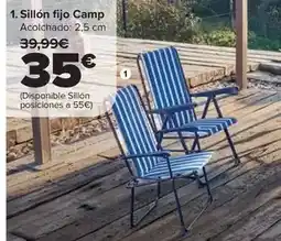 Carrefour Sillón fijo camp oferta