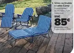 Carrefour Sillón recinable o cama camp oferta