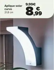 Carrefour Aplique solar curvo oferta