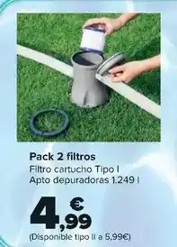 Carrefour Pack 2 filtros oferta