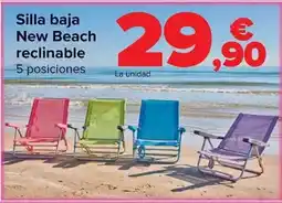 Carrefour Silla baja new beach reclinable oferta