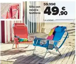 Carrefour Silla con nevera textilene oferta