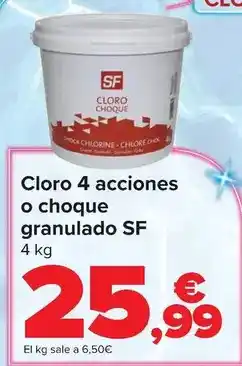 Carrefour Sf - cloro 4 acciones o choque granulado oferta