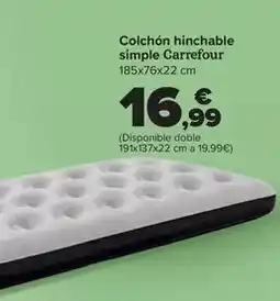 Carrefour Carrefour - colchon hinchable simple oferta