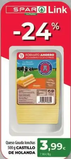 Spar La Palma Castillo de holanda - queso gouda lonchas oferta