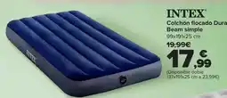 Carrefour Intex - colchon flocado dura beam simple oferta