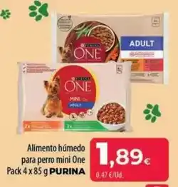 Spar La Palma Purina - alimento húmedo para perro mini one oferta