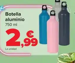 Carrefour Botella aluminio oferta