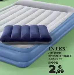Carrefour Intex - almohada hinchable flocada oferta