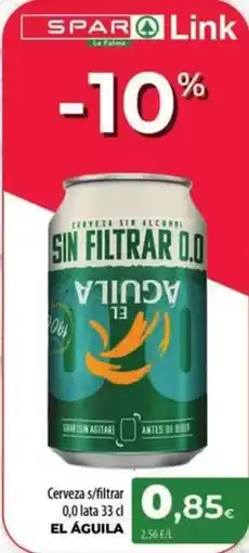 Spar La Palma El águila - cerveza s/ filtrar oferta