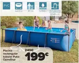 Carrefour Carrefour - piscina rectangular tubular puka oferta